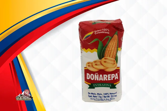 Harina de maíz precocida blanca Doñarepa
