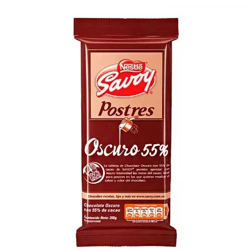 Chocolate para postres oscuro Savoy
