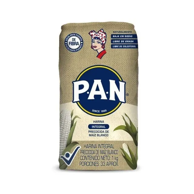 Harina de maíz precocida integral P.A.N.