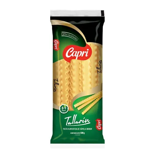 Pasta tallarín Capri